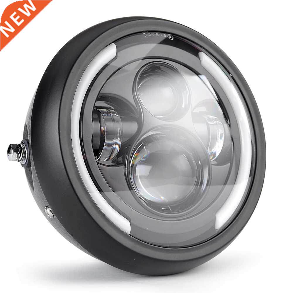 7.5 inch Universal Cafe Racer Round Motorcycle LED Head lamp图片
