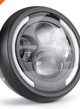 7.5 inch Universal Cafe Racer Round Motorcycle LED Head lamp