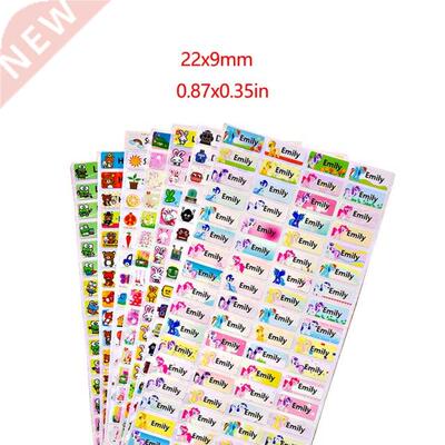 100Pcs Cute Custom Name Stickers Waterproof Personal Childre