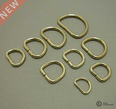 luggage accessories Brass split ring Pure copper brass D-rin