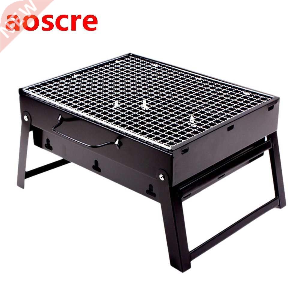 Mini household charcoal barbecue grill outdoor bbq folding p