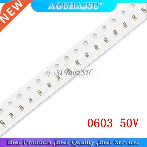 100pcs 0603 50V SMD Thick Film Chip Multilayer Ceramic Capac