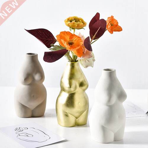 Female Body Art Ceramic Home Decoration Plants Flower Pot Va
