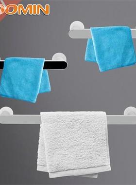 HOOMIN Wall Mounted Bathroom Self-aesive Towel Rack Towel