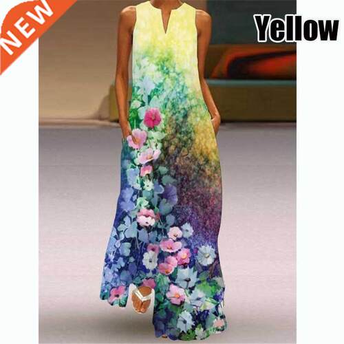 long Maxi floral Dress Women Dresses fat plus size A Line