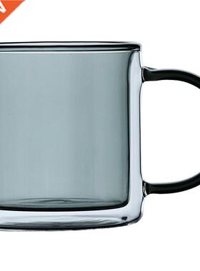 Glass Coffee Mug Heat-resistant Glass Mug Double Wall Insula