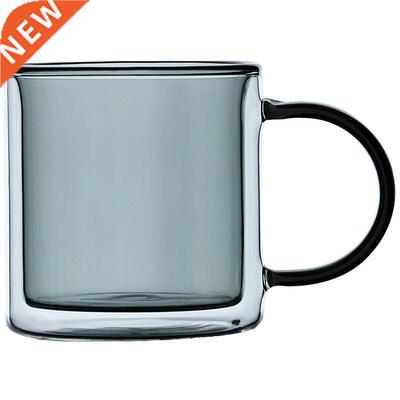 Glass Coffee Mug Heat-resistant Glass Mug Double Wall Insula
