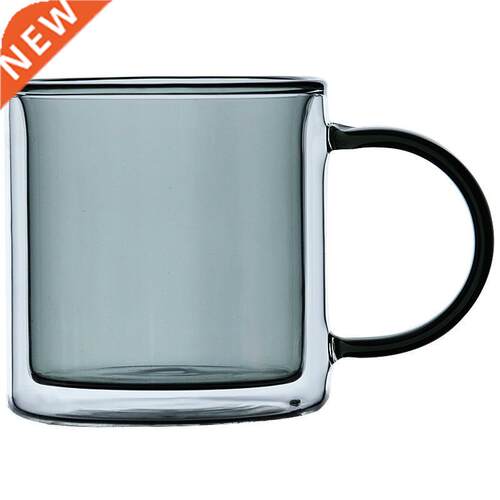 Glass Coffee Mug Heat-resistant Glass Mug Double Wall Insula