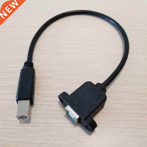 USB 2.0 Type B Printing Male to Female Screw Lock Panel Moun