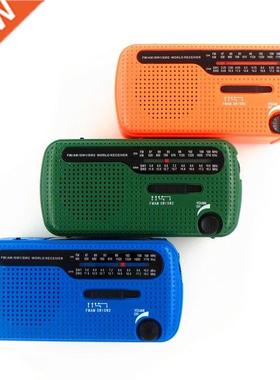 Multi-Band FM AM SW Radio Crank Dynamo Solar Power Emergency