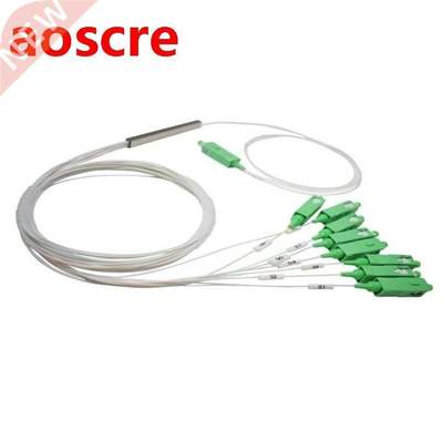 10PCS fiber optic PLC splitter 1x8 SC APC/UPC 0.9mm G657A1 g