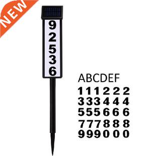 House Numbers Address Sign LED Light Solar Light Lighted Up