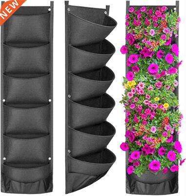 Vertical Hanging Garden Planter Flower Pots Layout Waterproo