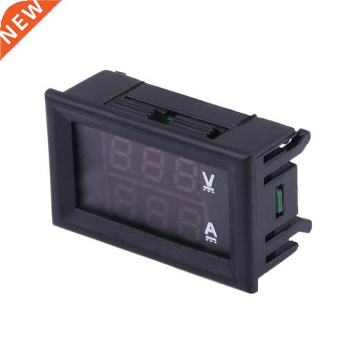 DC 100V 10A Voltmeter Ammeter Blue + Red LED Amp Volt Voltag