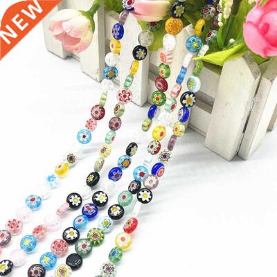 6/8/10mm Multicolour and Porcelain White Flat-back Beads Evi