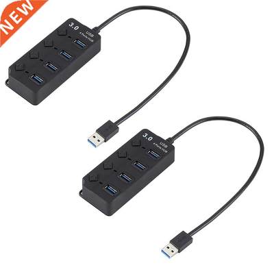 4-port HUB with key switch hub usb3.0 splitter mini Support