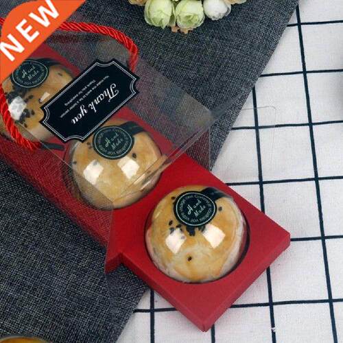 Container 10Pcs PET Transparent Cake Cupcake Roll Boxes