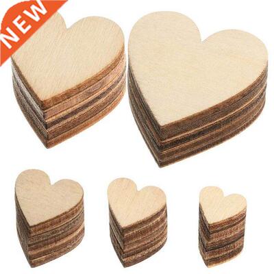 100 Pieces Unfinished Wooden Het Slices Blank Wood Slices