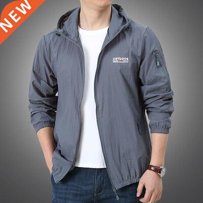 Thin Jacket Men Summer Outdoor Quick Dry Sun-Protective Jack