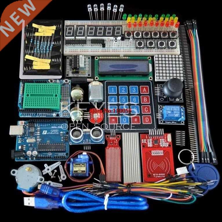 Starter Kit for Arduino Uno R - Uno R Breadboard and holde