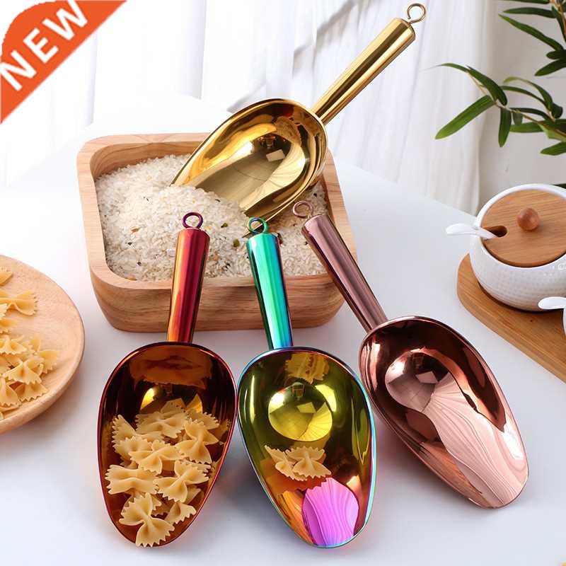 Stanless Steel Gold ce Scraper Dry Food Flour Candy Bn