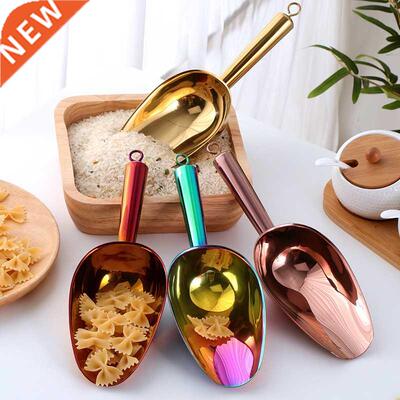 Stanless Steel Gold ce Scraper Dry Food Flour Candy Bn