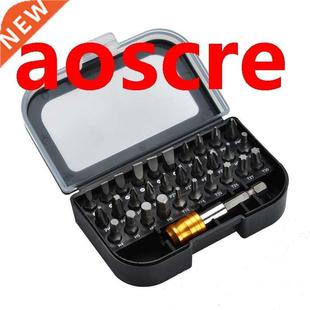 31 Pcs screwdriver Batch head bit extension rod set Carbon s