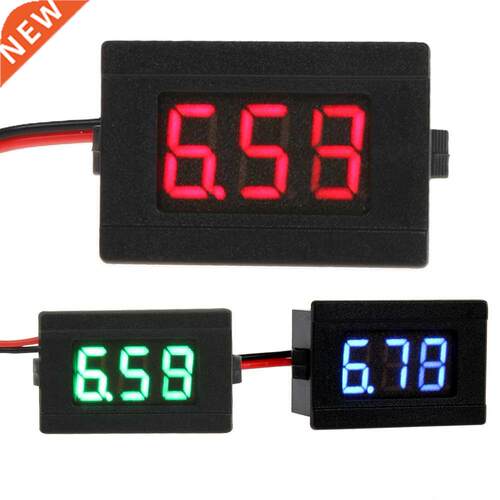 0.6 inch LED DC 4.5-0V Mini Voltmeter Two Line Panel Meter