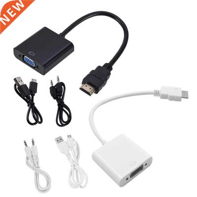 HDMI-Compatile to VGA Adapter Male to Female Converter Conv