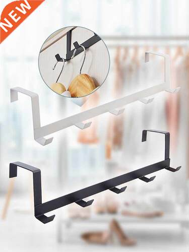 Coat Hook Rack Over the Door 5 Hooks Home Organizer Metal Ha
