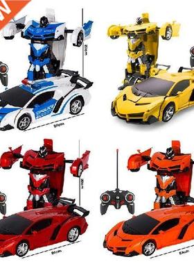 2 In 1 Electric RC Car Transformation Robots Children Boys
