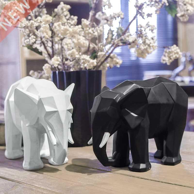 Resin elephant Animal ornaments Nordic minimalist resin