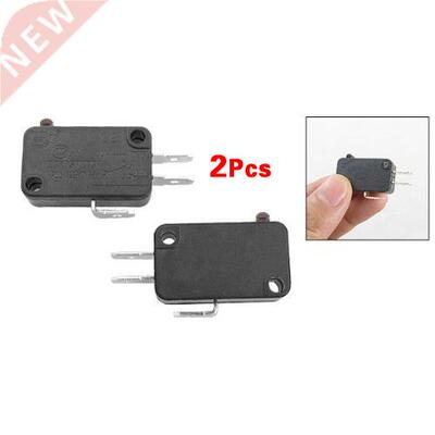 2 Pcs Electric 1NC Contacts Button Micro Switch Black