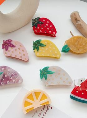 Lovely Strawberry Watermelon Lemon Hair Claws Fruit Sweet S