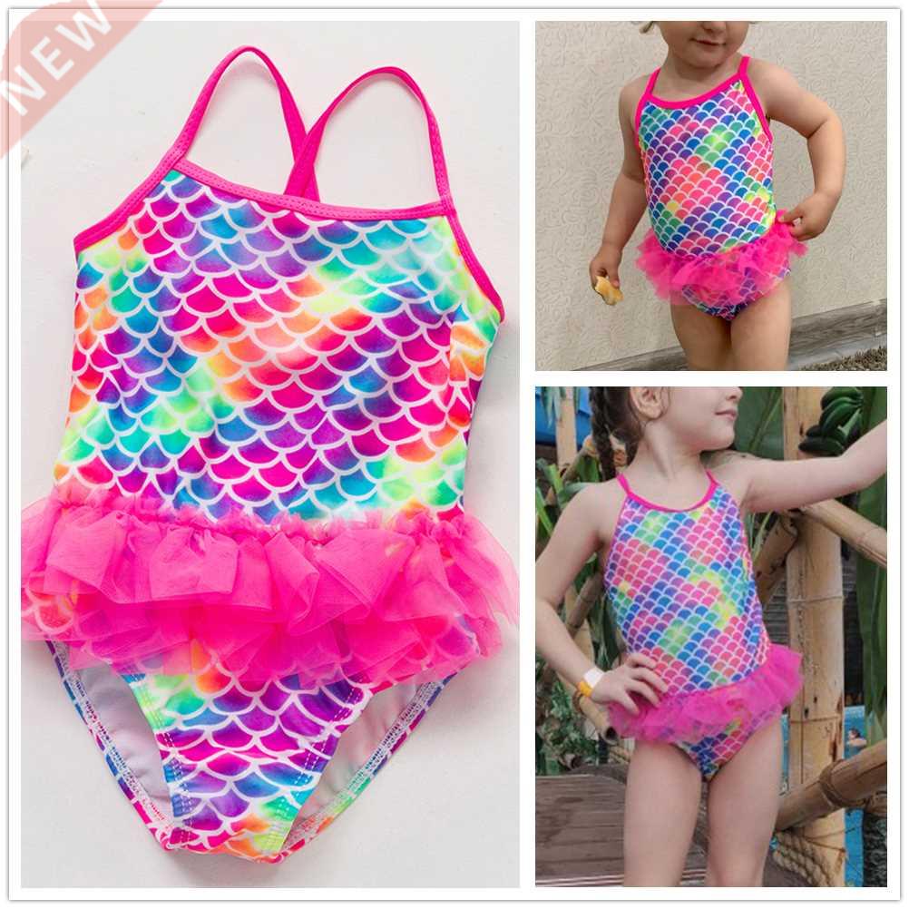 NEW 2022 Girls swimwear 1~11Years Girl swimsuit one-piece Ch