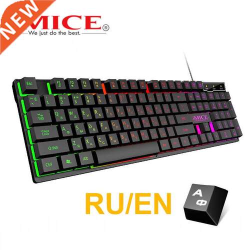 Wired Gaming Keyboard Mechanical Feeling Backlit Keyboards U