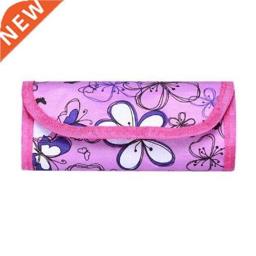 Vintage Multifunctional Floral Print Magnetic Buckle