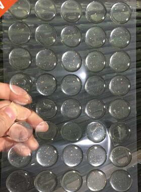 100pcs Round 3D Crystal Clear Epoxy Adhesive Circles ottle