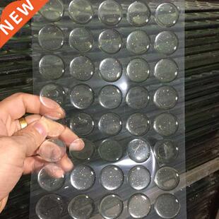 100pcs Round 3D Crystal Clear Epoxy Adhesive Circles ottle