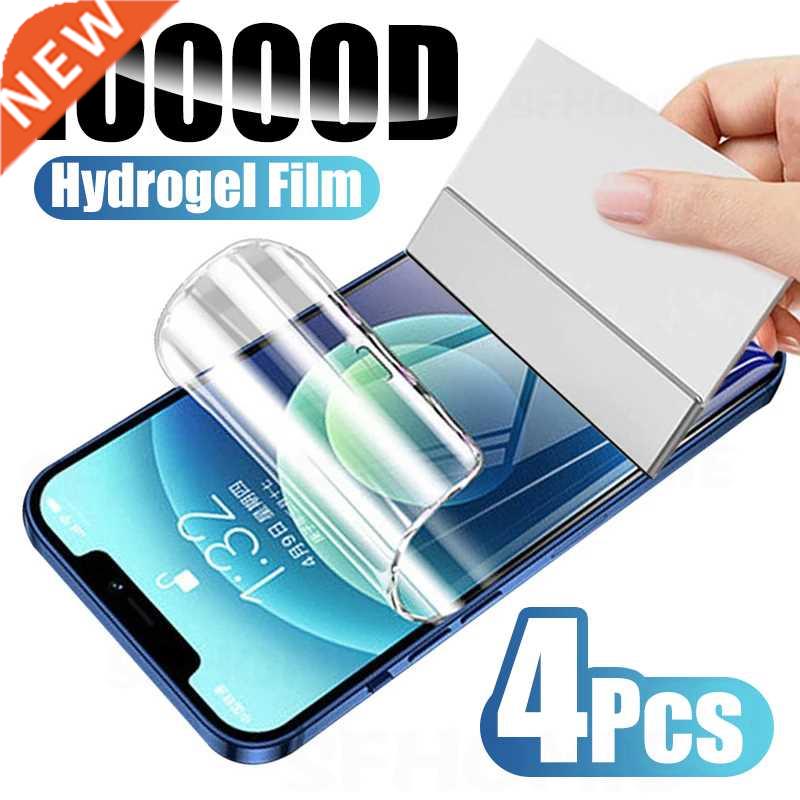 4PCS Full ver Hydrogel Film On The For iPhone 13 12 11 Pro M