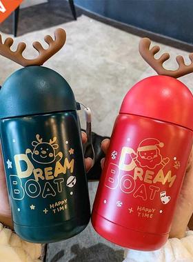 Creative elk Christmas Mug student lovers lovely handy cup