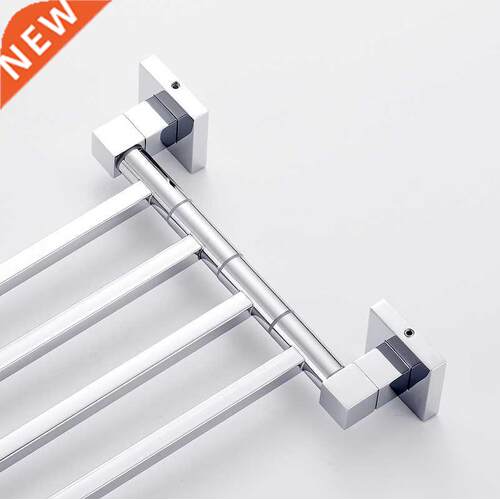 Stainless Steel 2/4 Swivel Towel Bars Hanger Bathrobe Towel