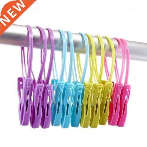 12Pcs Mixed Color Plastic Clothes Pegs Storage Clip Portable
