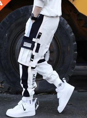 New Sreetwear Men's Multi Pockets Cargo Harem Pants Hip Hop