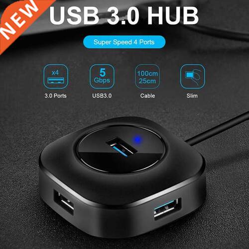 USB Hub USB 3.0 Hub 2.0 Multi USB Splitter Adapter 4 Ports S