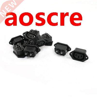 10 Pcs Panel Mounting IEC320 C13 Power Socket Adapter for Ri