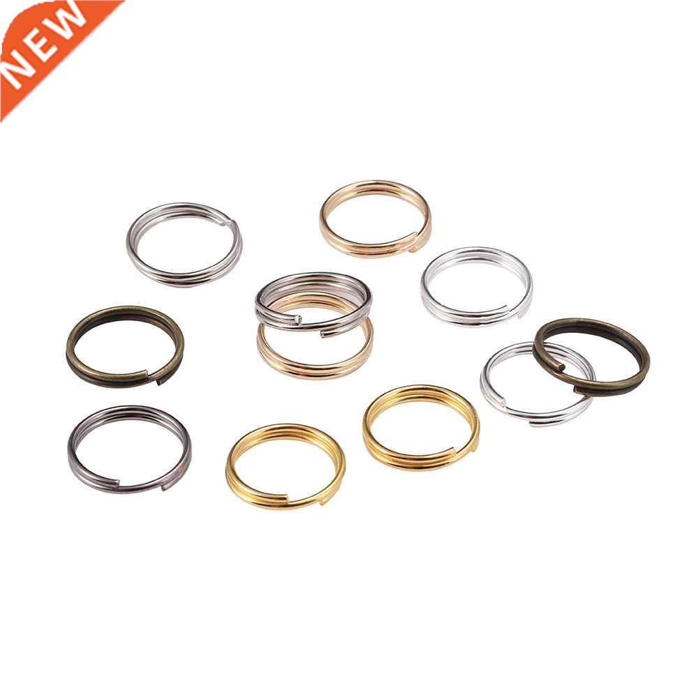 50-200pcs/bag 4 5 6 8 10 12 mm Open Jump Rings Double Loops