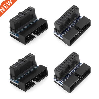 2pcs USB .0 19/20 Pin Male to Female Extension Adapter Up D