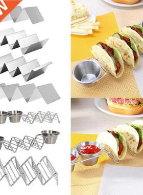 Stanless Steel Taco Holder Stand Plate Ktchen Cookng Tool