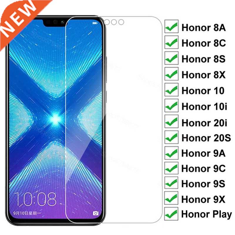 9D Protectve Glass on For Huawe Honor 8X 8A 8C 8S 9A 9C 9S